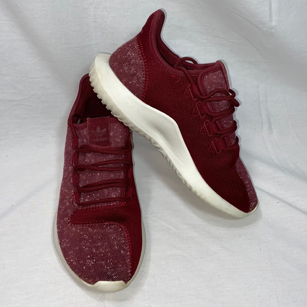 Adidas Tubular Shadow Burgundy/White Men’s Size 6